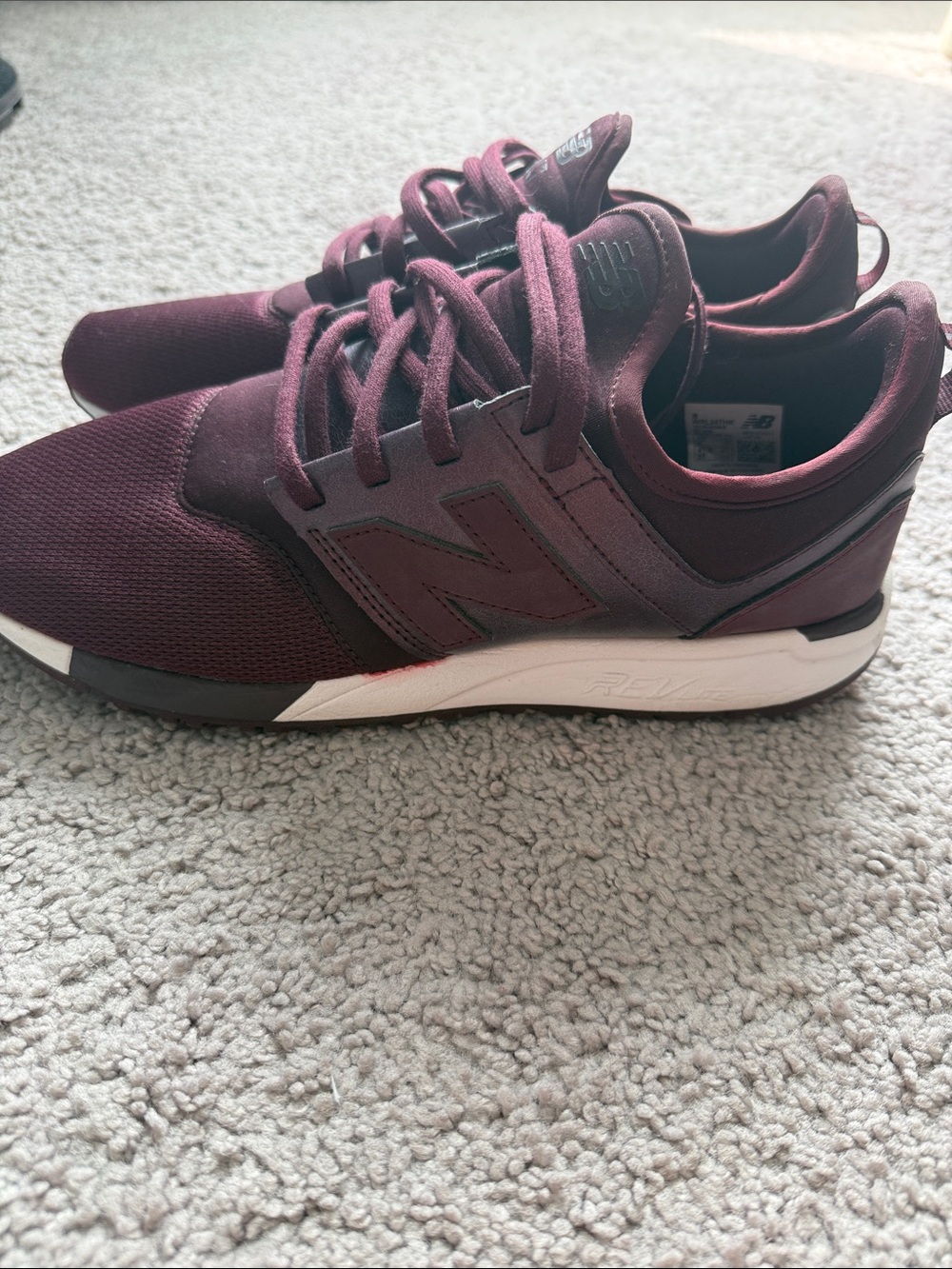 New Balance 247 Burgundy Athletic Sneakers- women’s